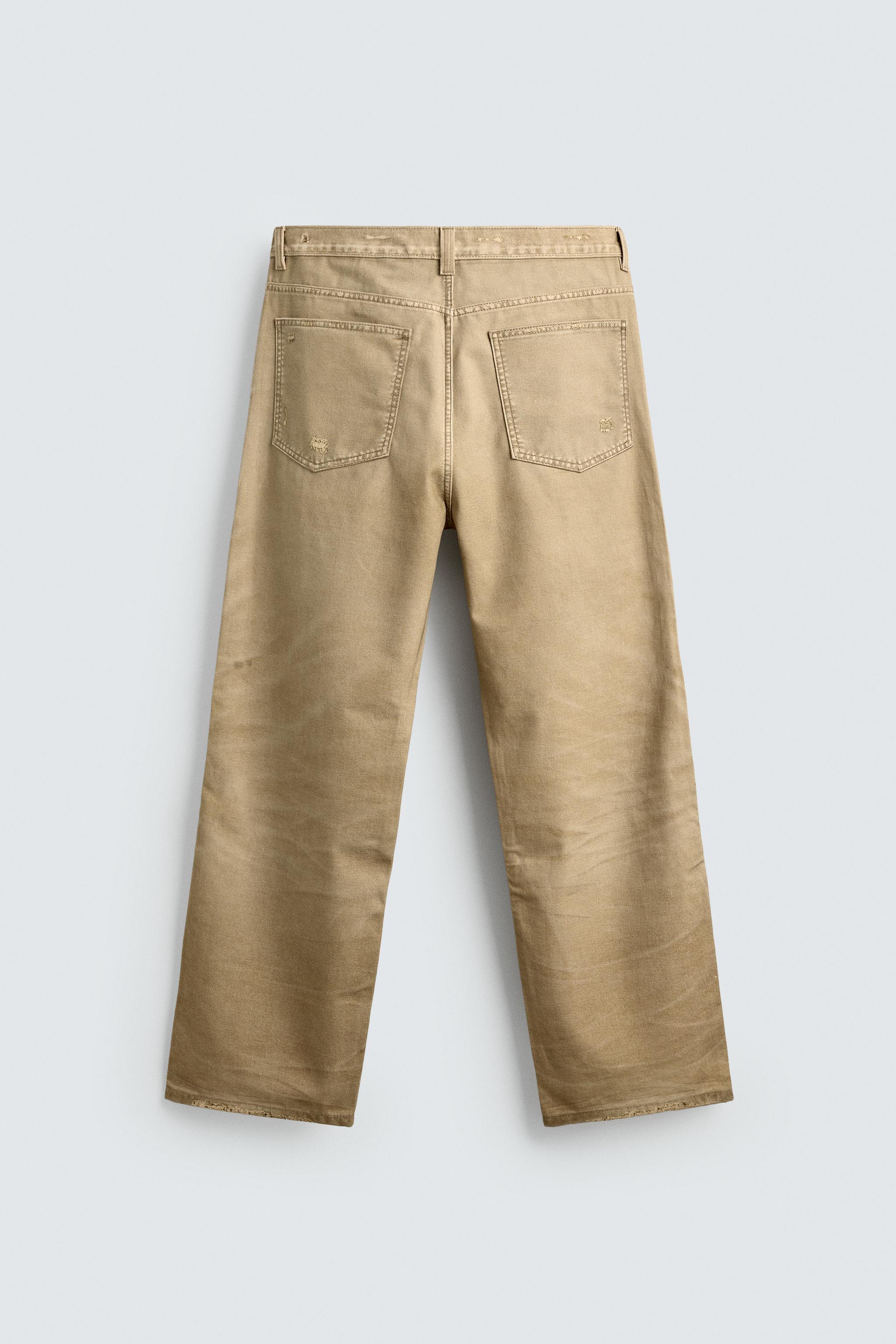 PANTALON STRAIGHT FIT IMPRIMÉ DÉLAVÉ